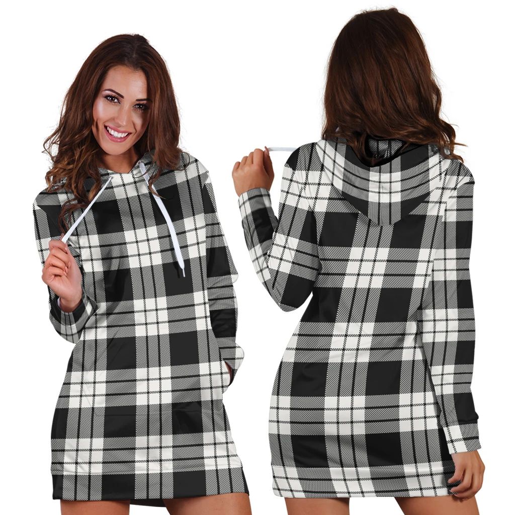 MacFarlane Dress Tartan Hoodie - Lion Rampant And Celtic Thistle Style