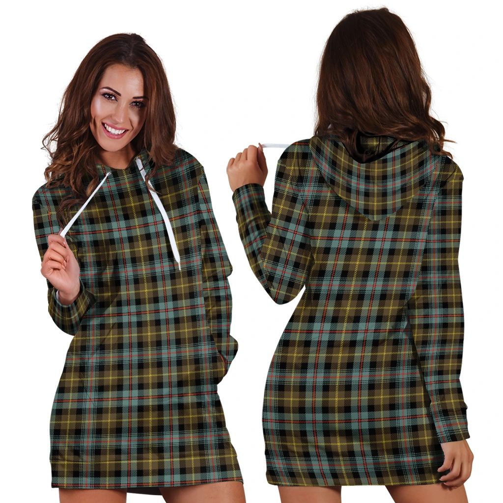 Farquharson Weathered Tartan Crest 2D T-shirt - Alba Skull Style