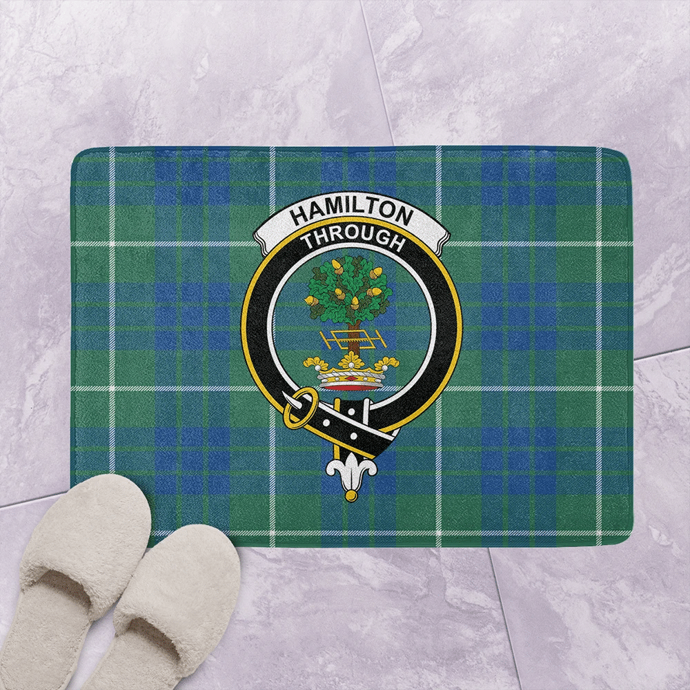 Hamilton Tartan Crest Premium Blanket - Thistle Style main image 1
