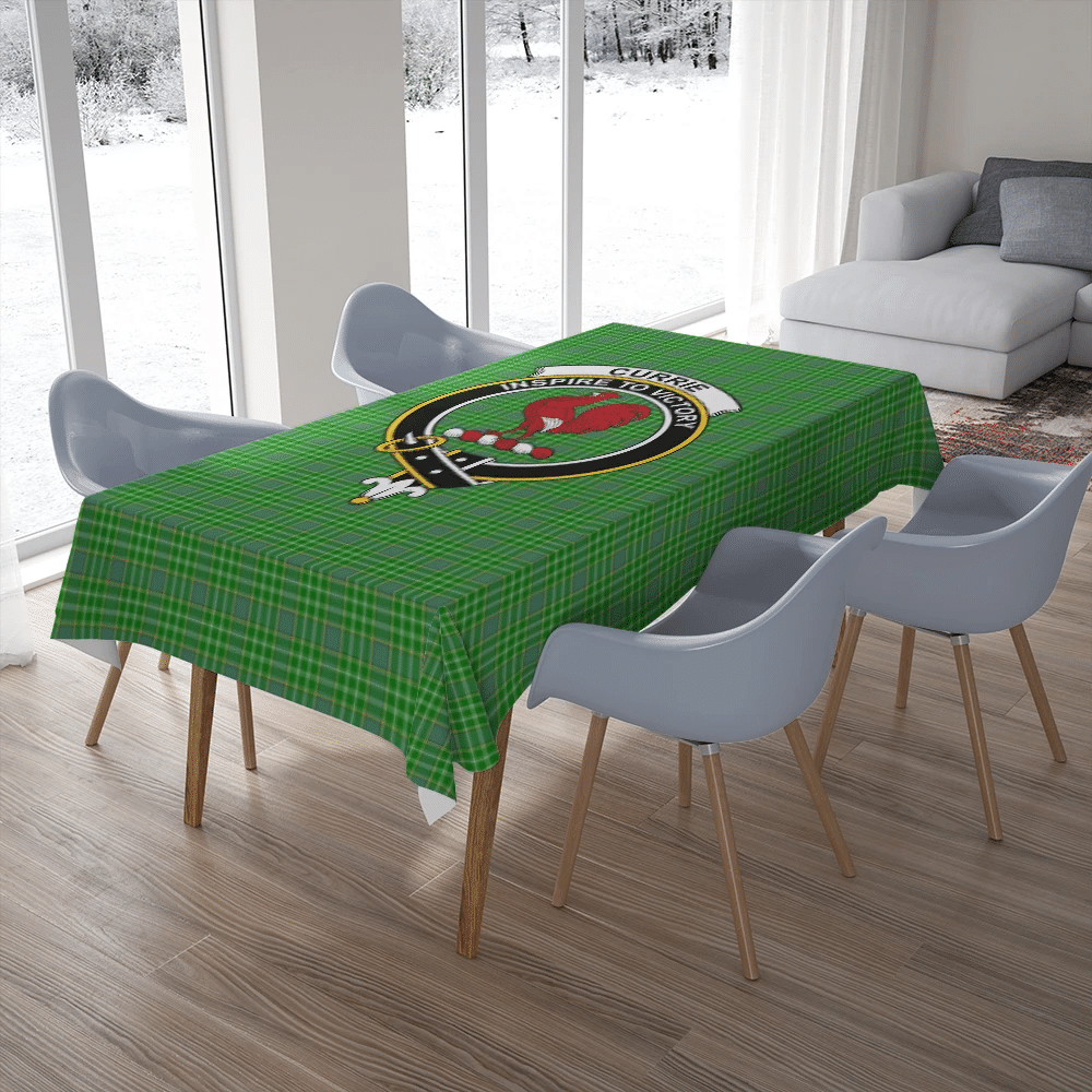Currie Tartan Crest Blanket Wave Style