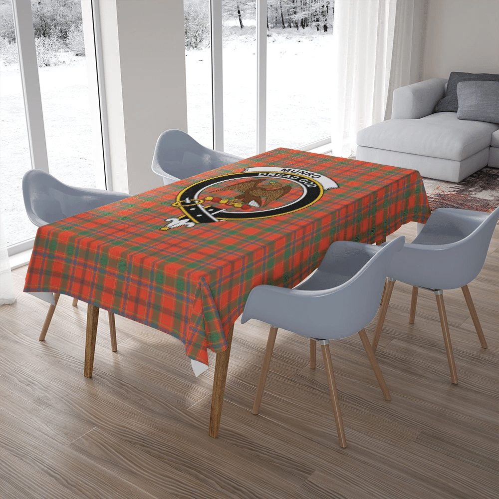 Carmichael Modern Tartan Crest Tablecloth