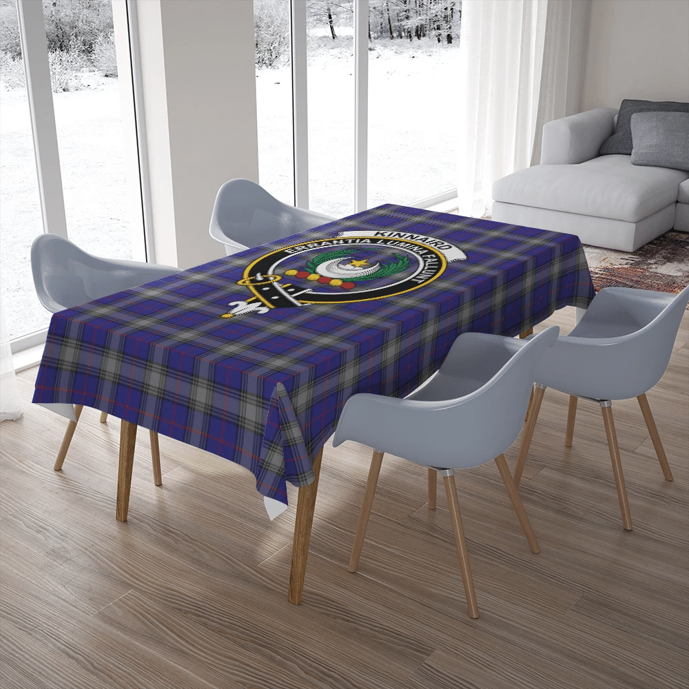 Kinnaird Tartan Crest Table Runner - Cotton table runner