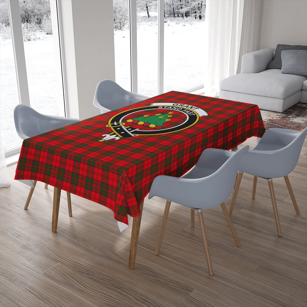 Primrose Tartan Crest Tablecloth
