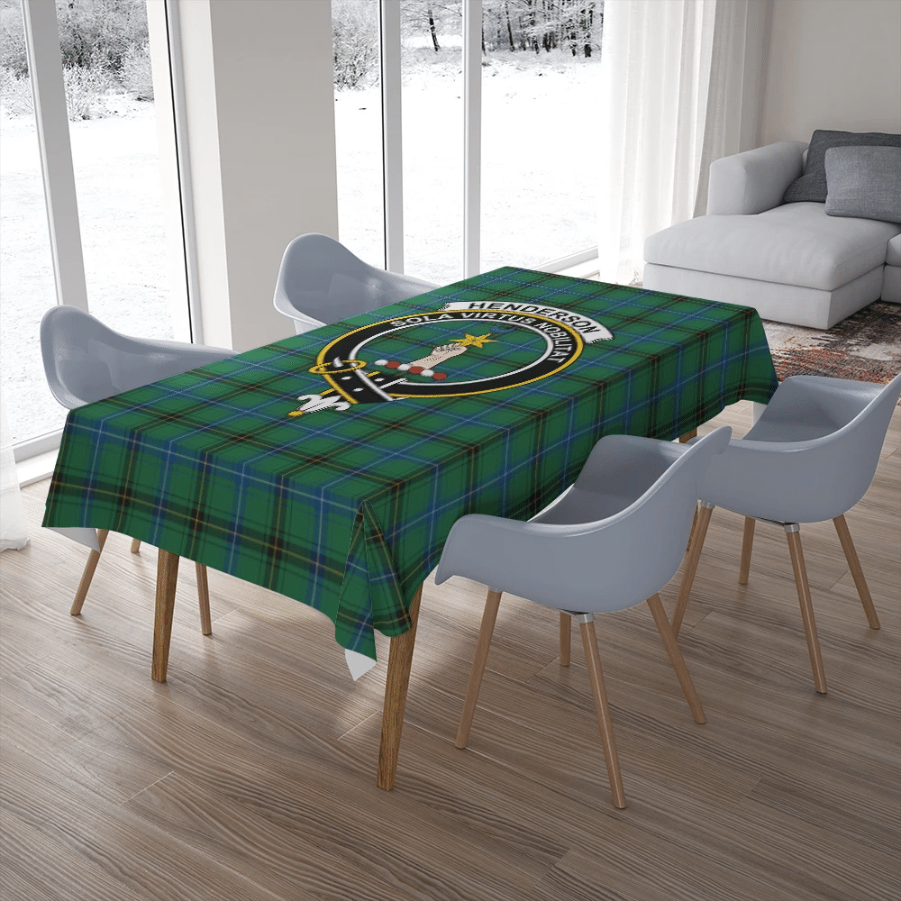 Hepburn Tartan Crest Tablecloth