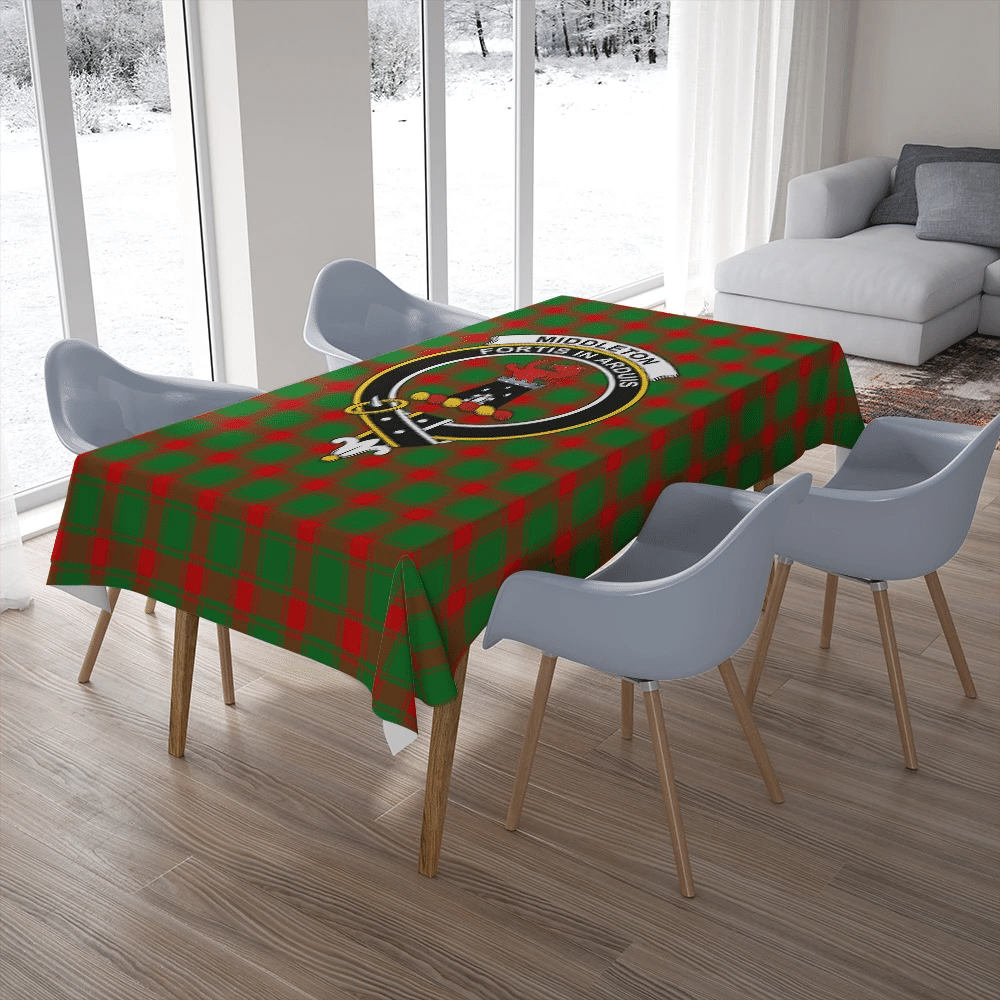Charteris (Earl of Wemyss) Tartan Crest Tablecloth