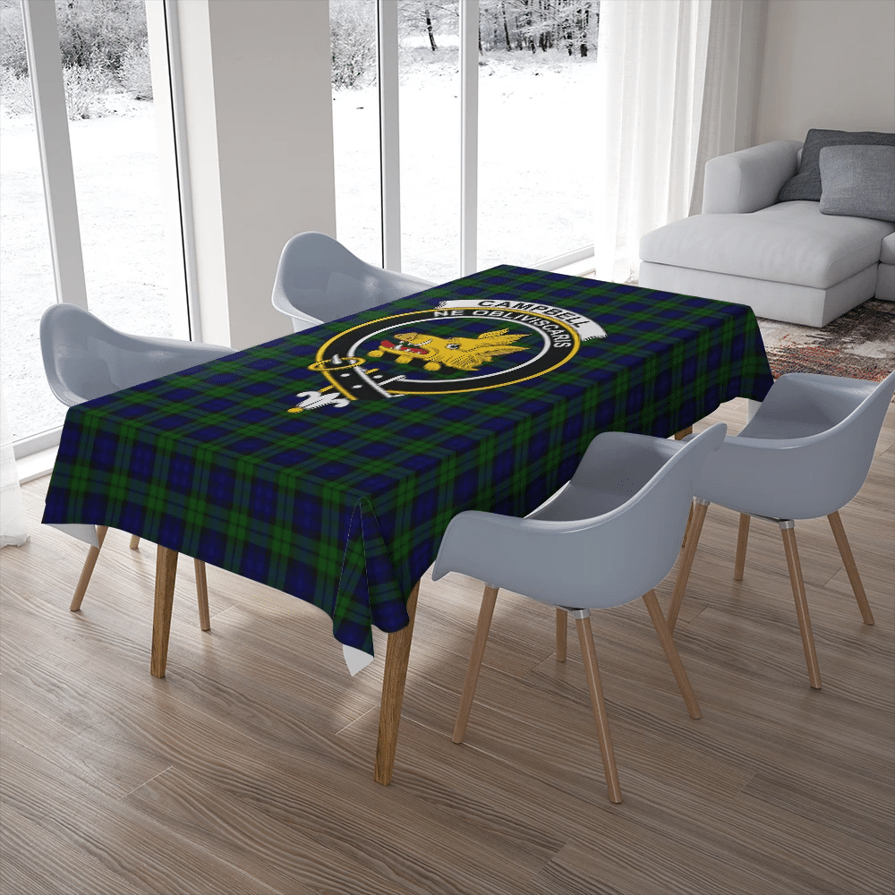 Buchan Modern Tartan Crest Tablecloth main image 0