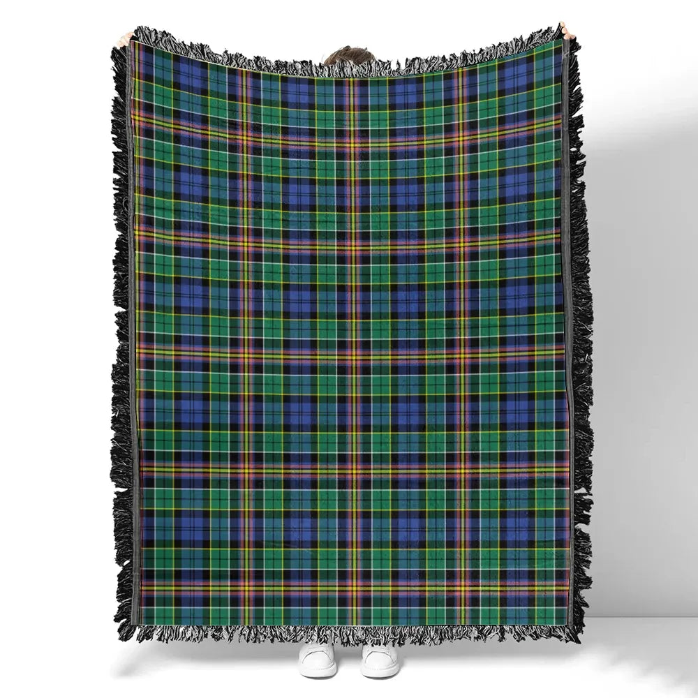 Chattan Tartan Crest Premium Blanket - Celtic Stag style