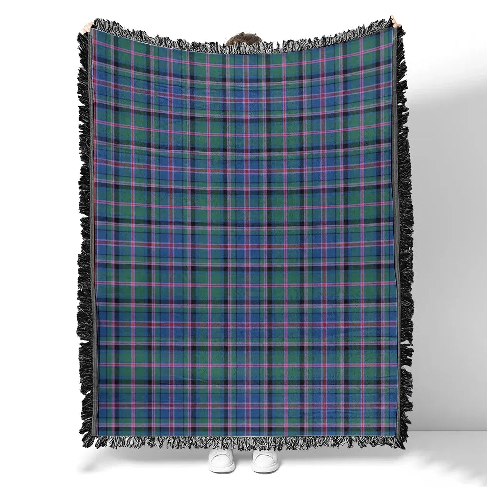 Ross Ancient Tartan Crest Premium Blanket - Celtic Stag style