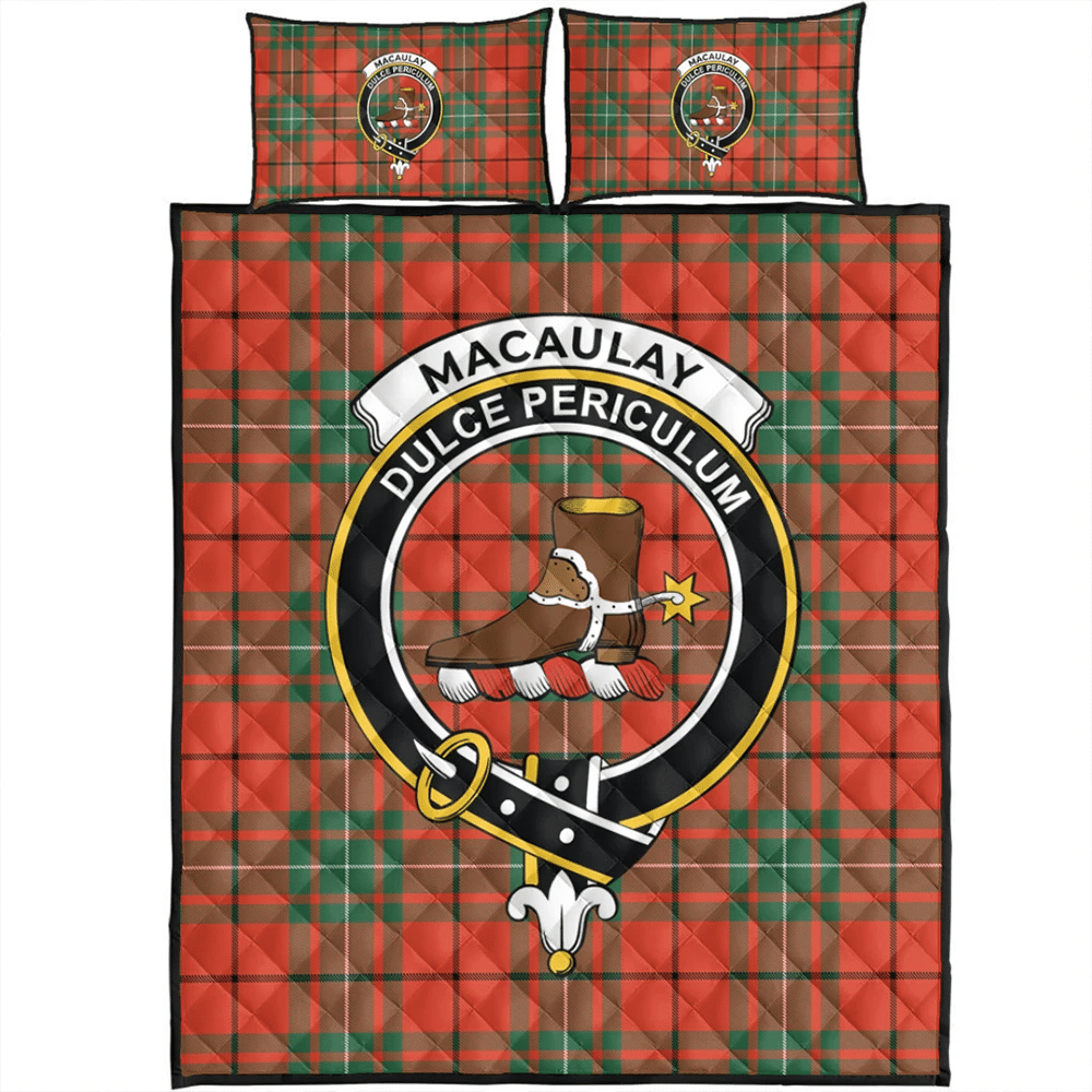 MacAulay Tartan Crest Bedding Set - Luxury Style