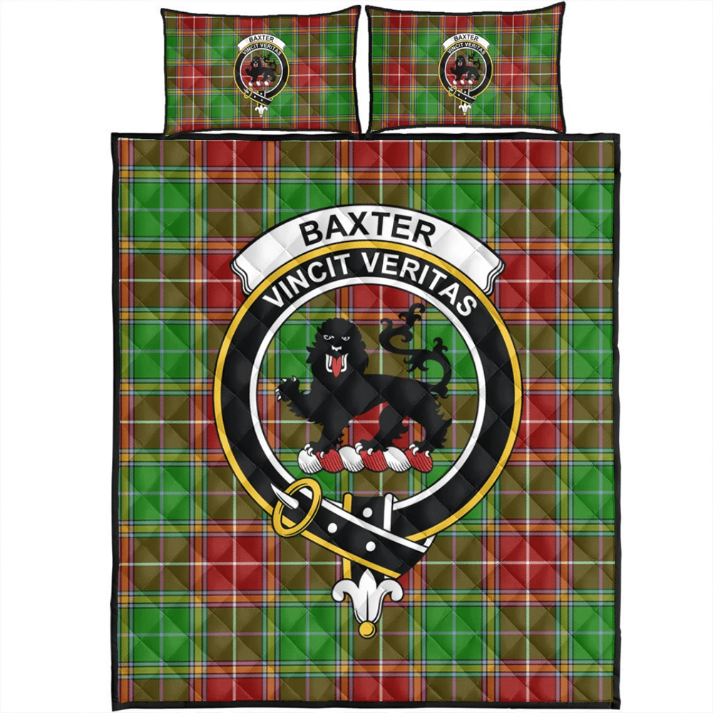 Baxter Modern Tartan Crest Premium Blanket - Celtic Stag style main image 1