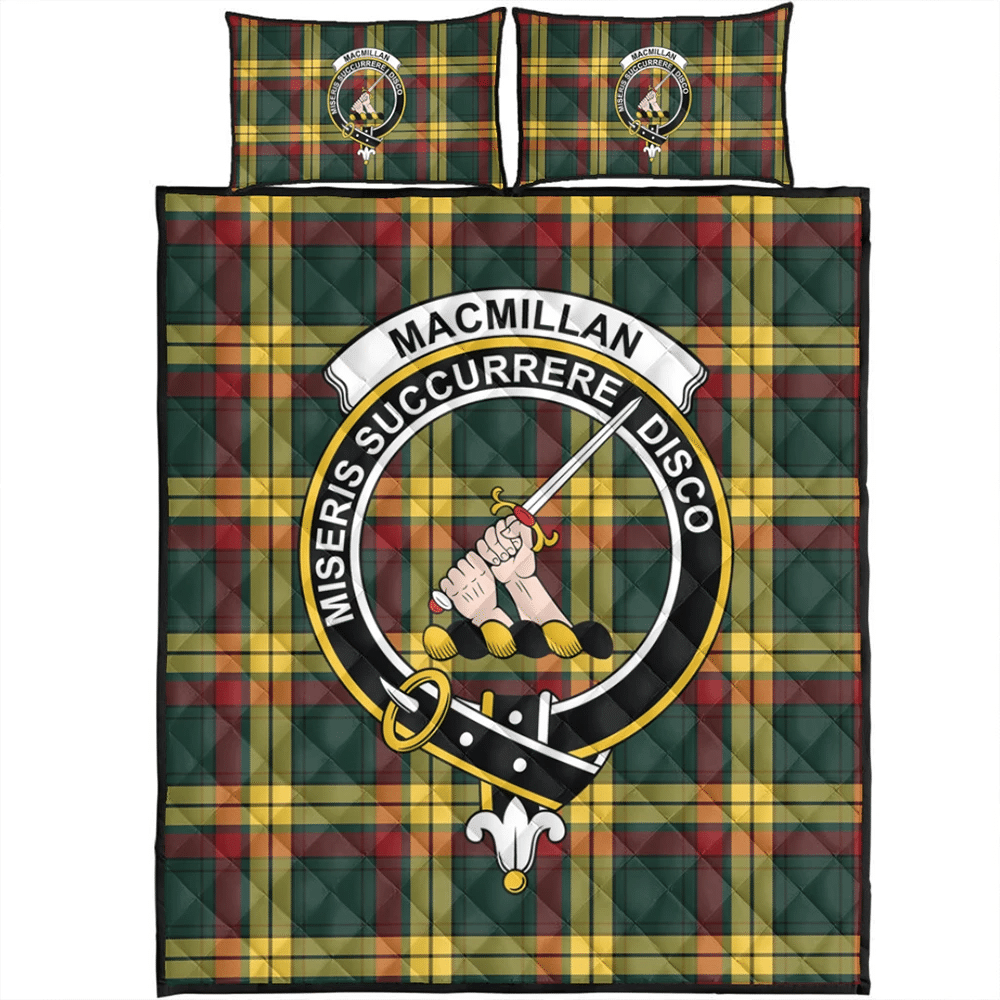 McMillan Old Modern Tartan Crest Leather Handbag