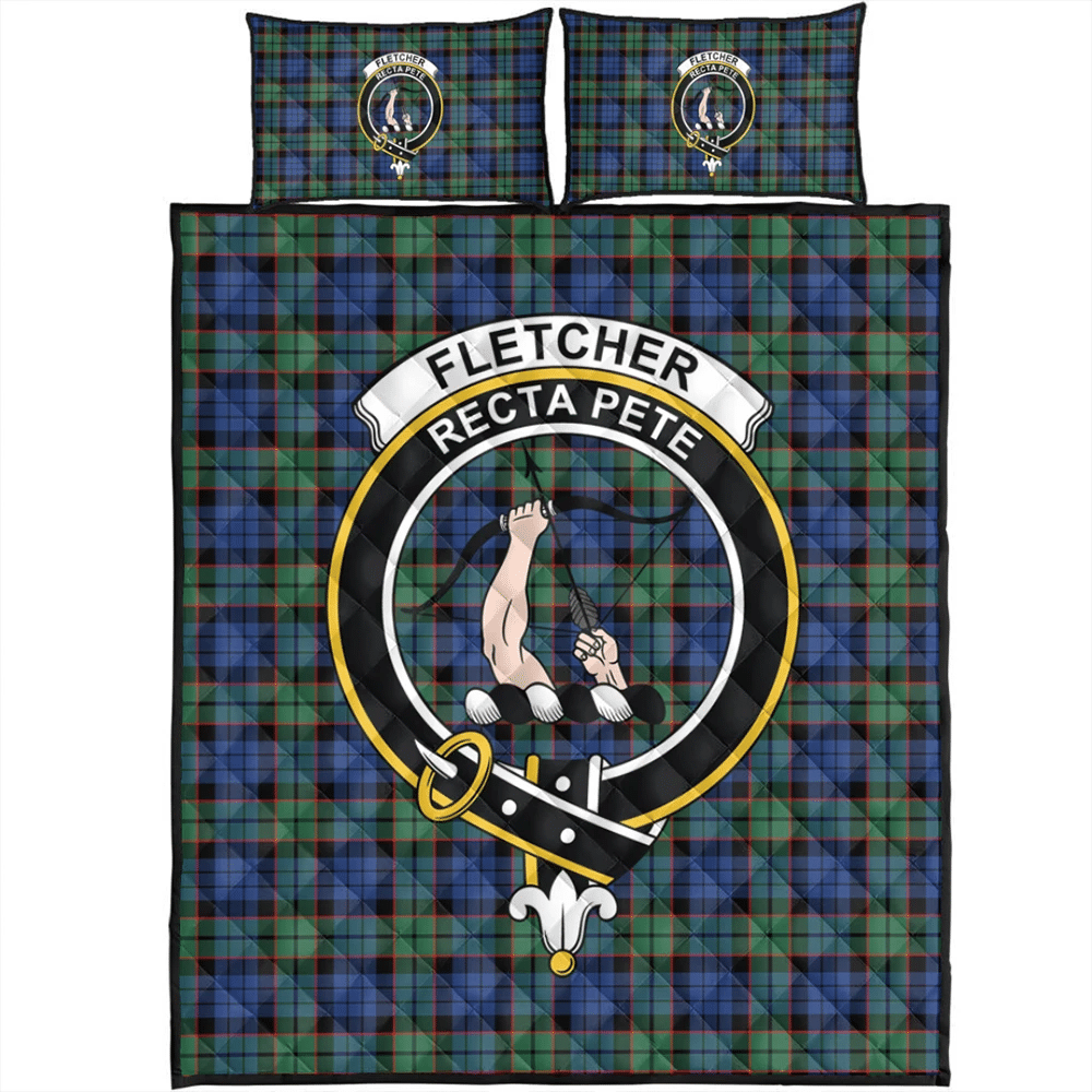 Fletcher Ancient Tartan Crest Christmas Ceramic Ornament main image 0