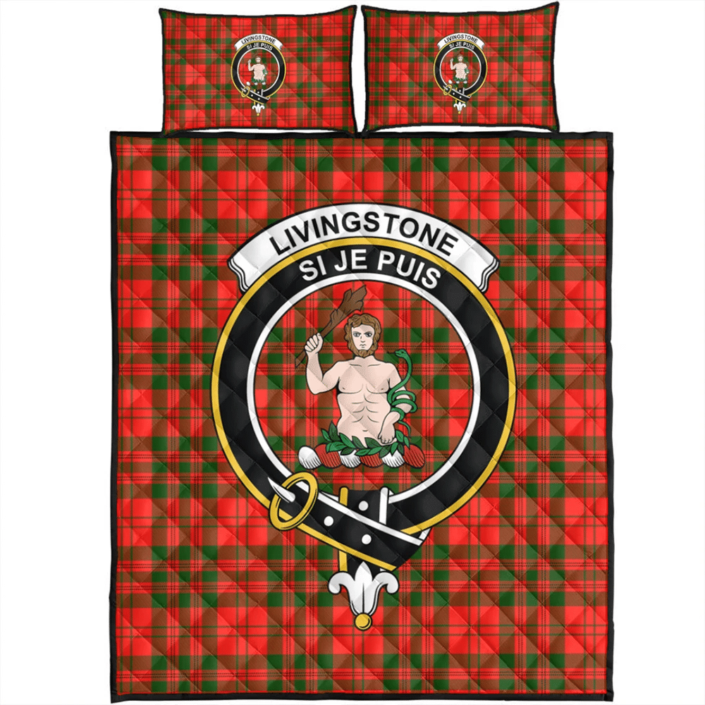 Livingstone Tartan Crest Tablecloth