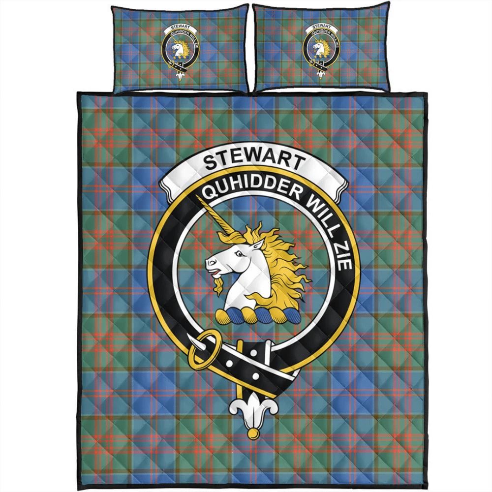 Stewart (of Appin) Tartan Crest Premium Blanket - Thistle Style main image 0