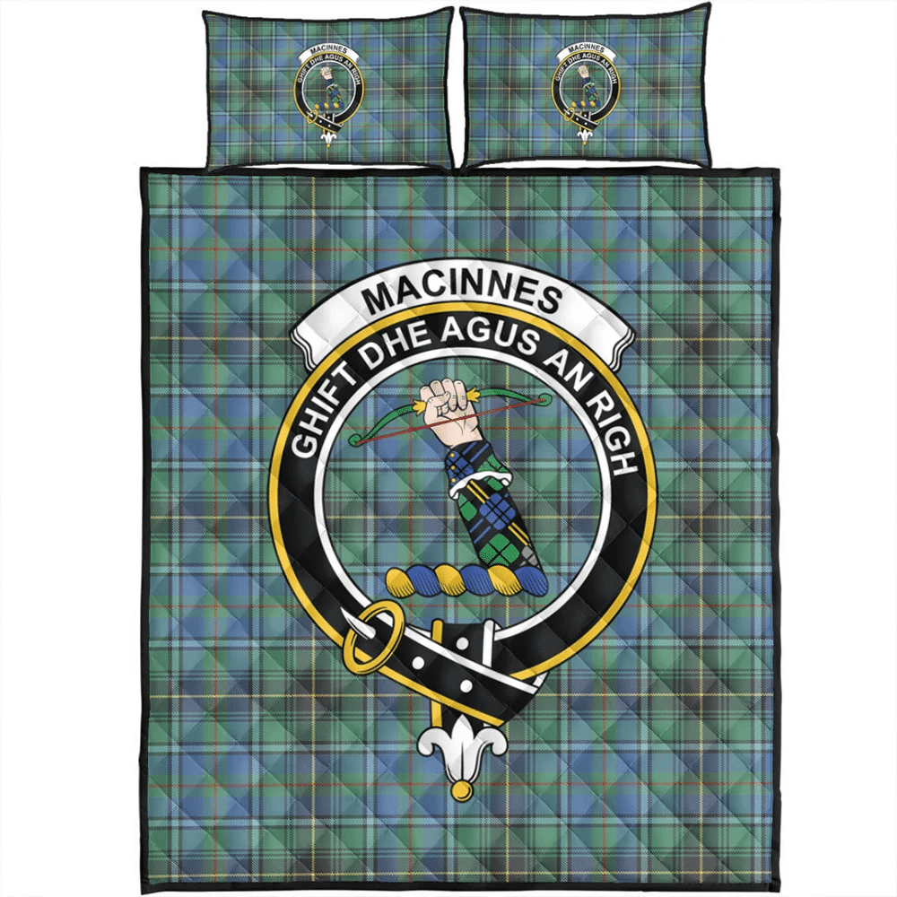 MacRae Ancient Tartan Crest Quilt Bed Set main image 1
