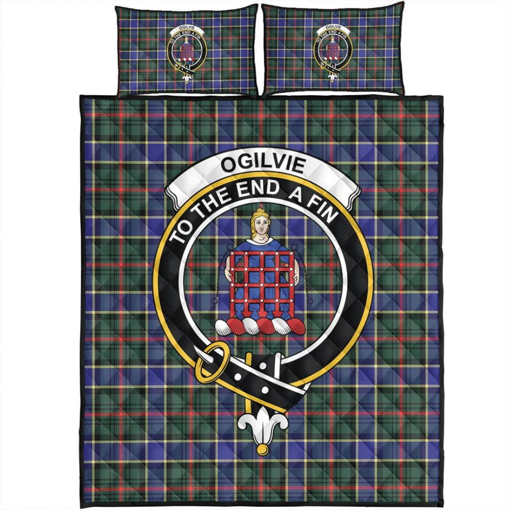 Ogilvie Hunting Ancient Tartan Crest Blanket Wave Style main image 0