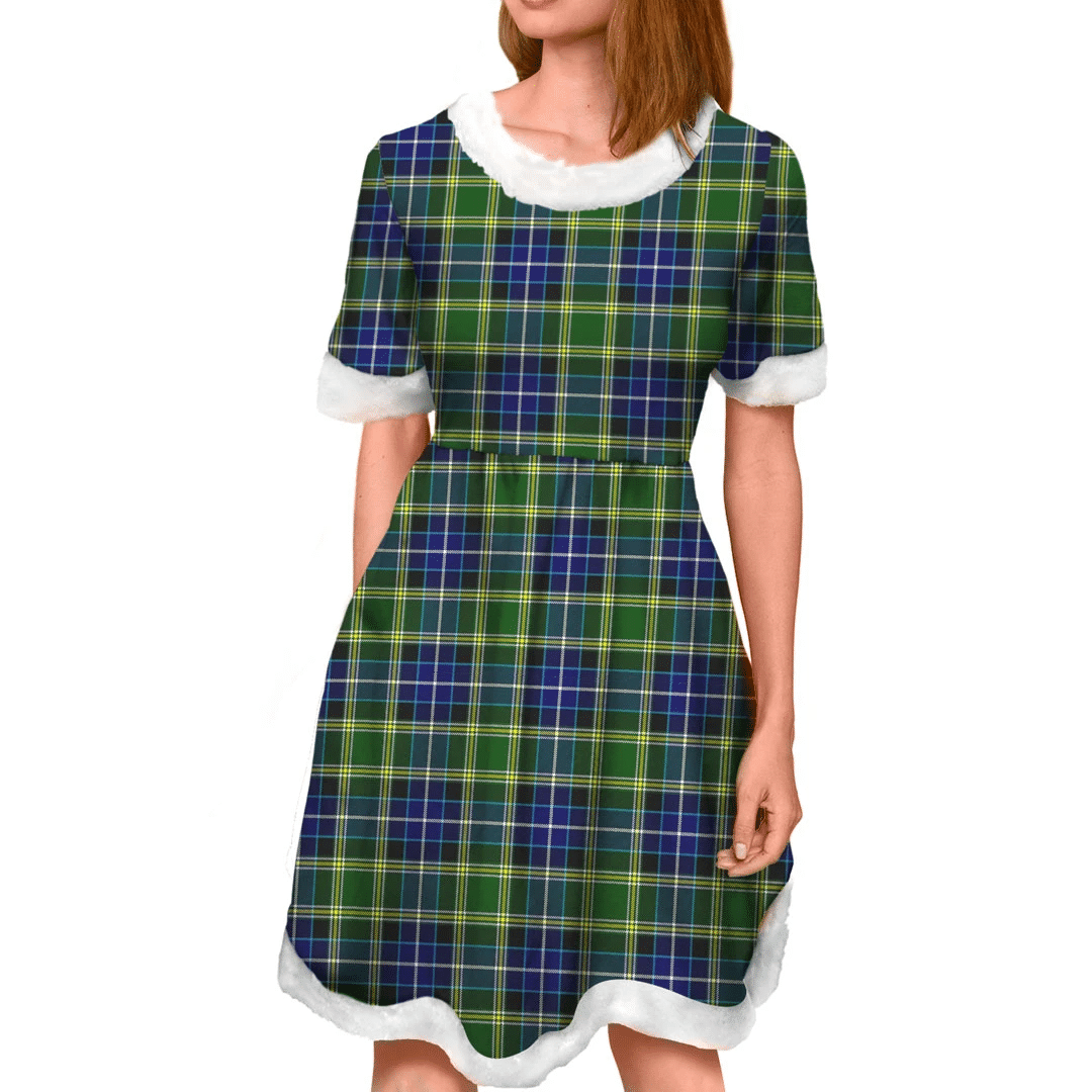 MacKellar Dress 02 Tartan Vintage Leaves Hawaiian Shirt main image 0