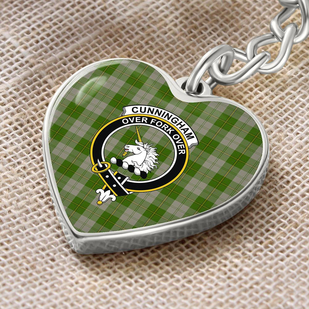 Cunningham Dress Blue Dancers Tartan Crest Zipper Hoodie - Circle Style main image 1