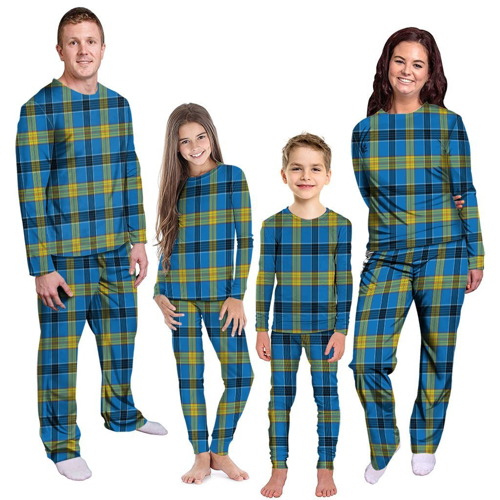 Sempill Modern Clan Pyjama Family Set, Scottish Tartan Sempill Modern Clans Pyjama Family Set