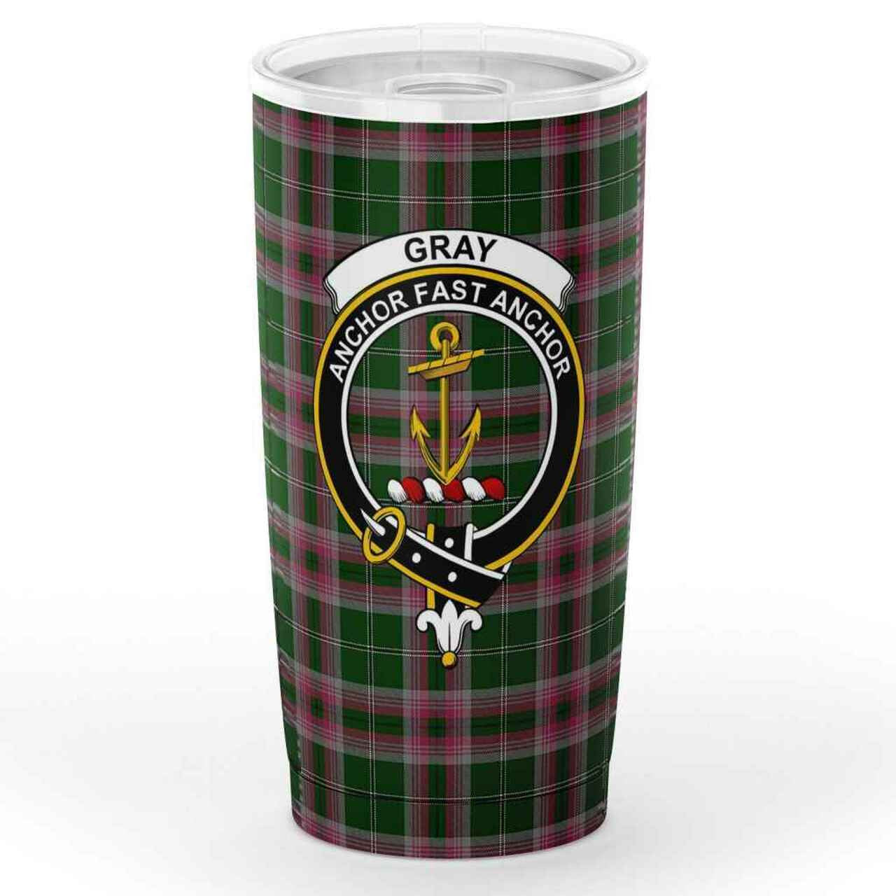 McPherson Modern Tartan Crest Tumbler