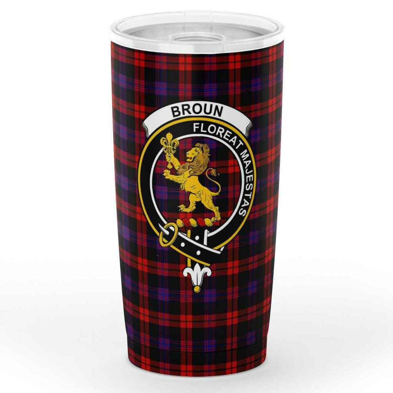 Leask Tartan Crest Tumbler main image 0