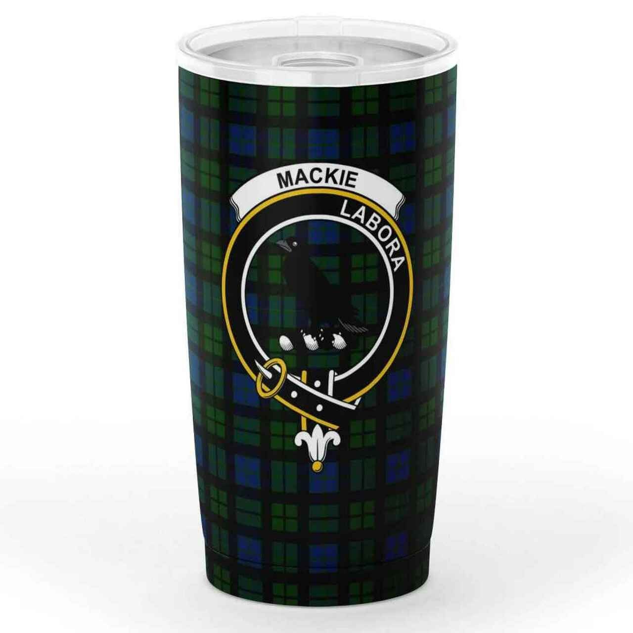 MacKenzie Weathered Tartan Crest Tumbler