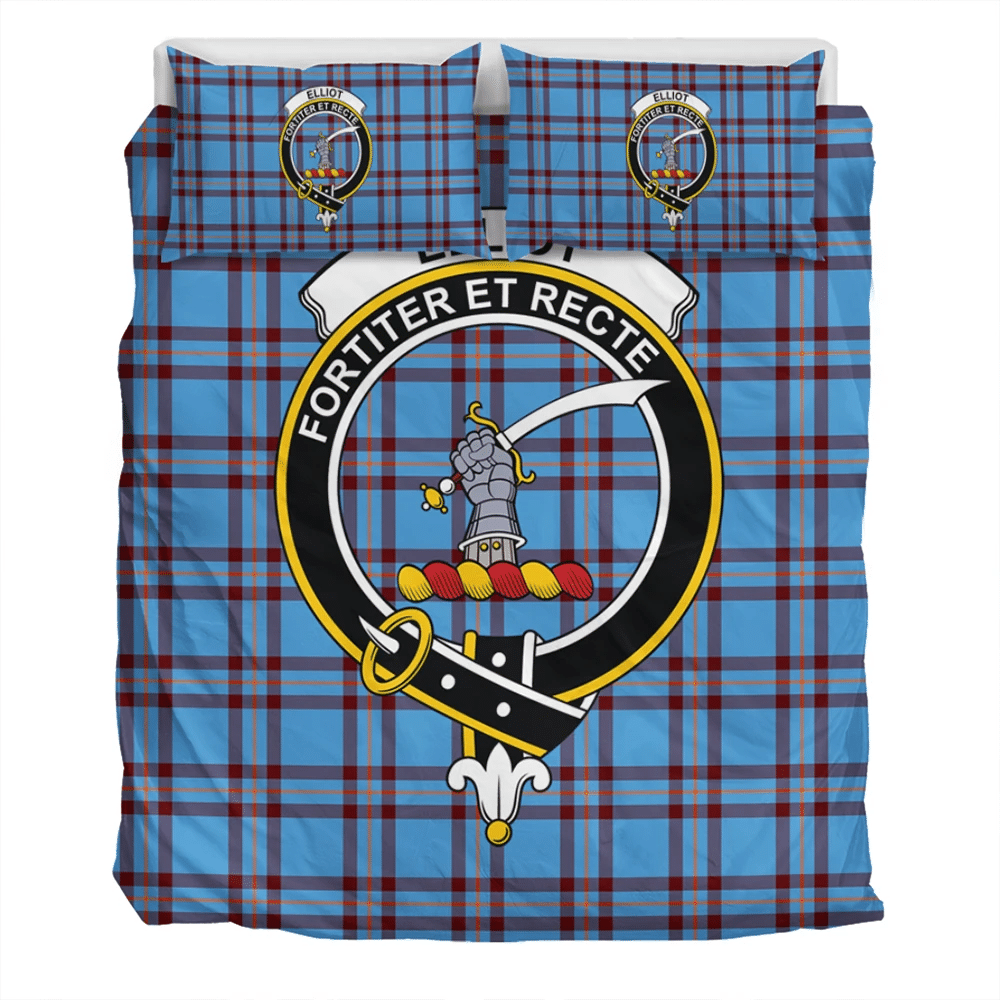 Elliot Modern Tartan Crest Blanket - 3 Sizes