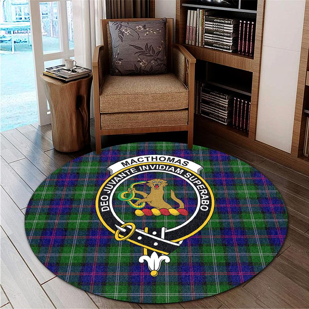 MacThomas Modern Tartan Crest Hoodie - Circle Style