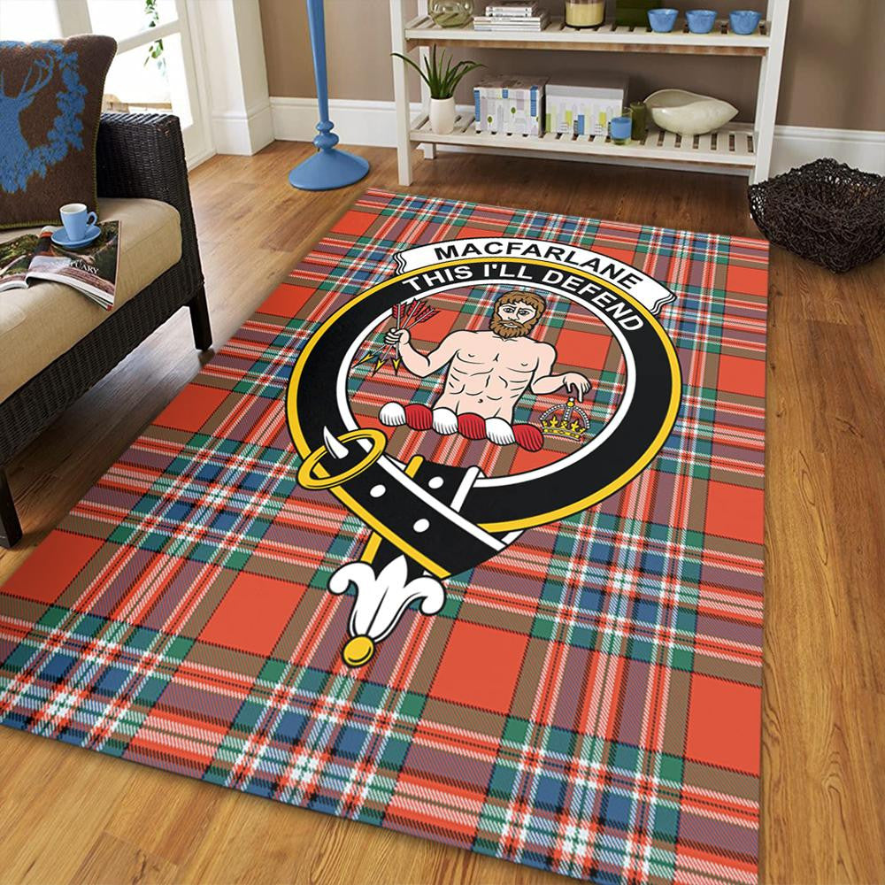 MacKay Ancient Tartan Crest Round Rug