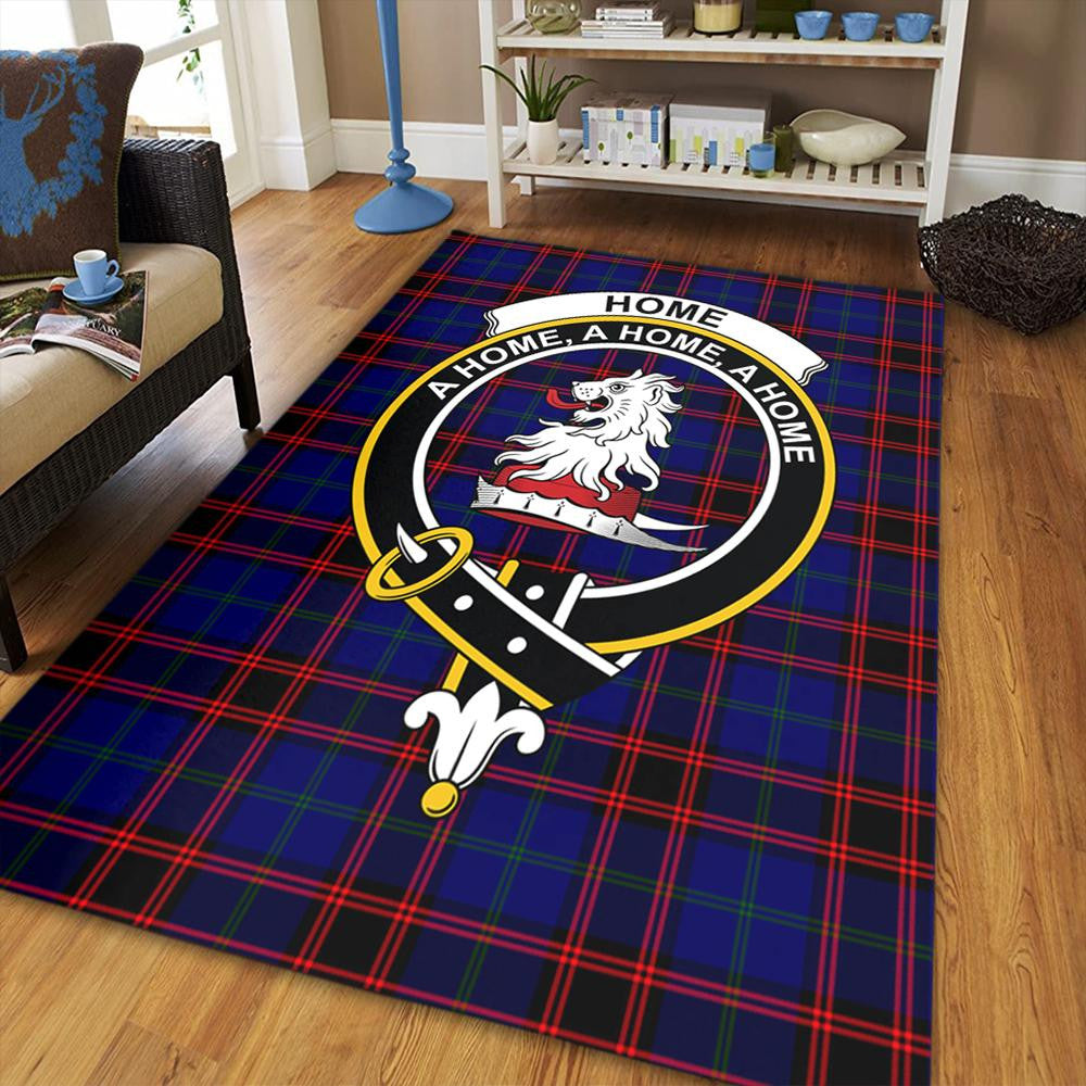 Leask Tartan Crest Area Rug