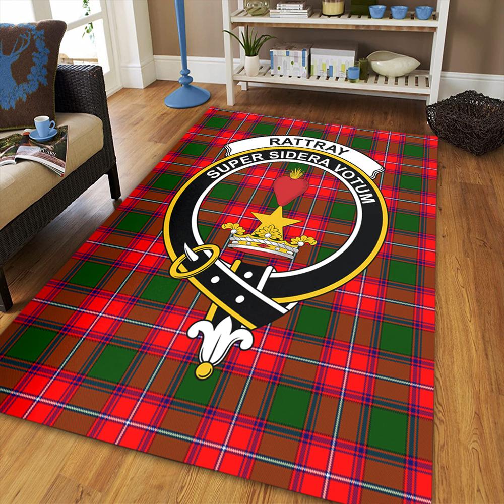Halkerston Tartan Crest Area Rug
