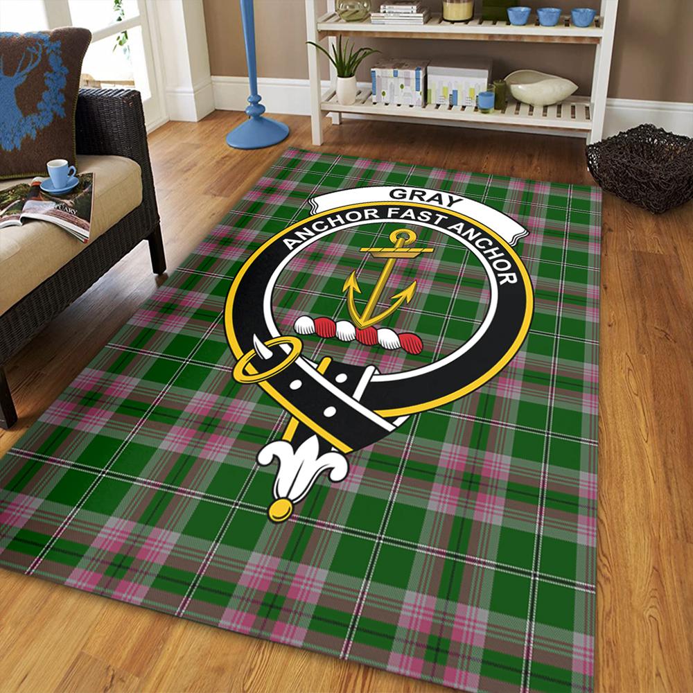 Currie Tartan Crest Area Rug