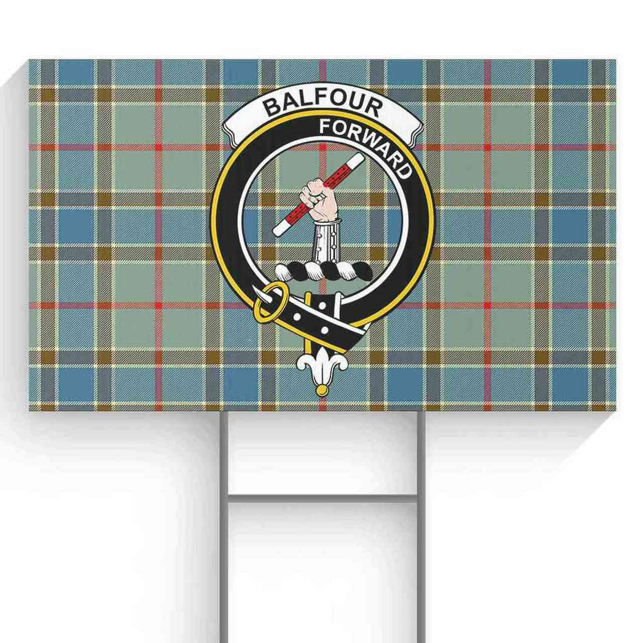 Balfour Modern Tartan Crest Men's Short - Cross Style
