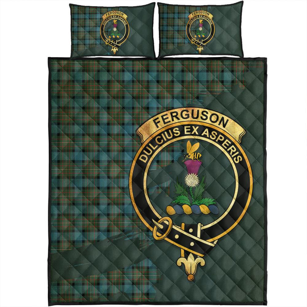 Fergusson Ancient Tartan Crest Birdseye Mesh Polo Shirt