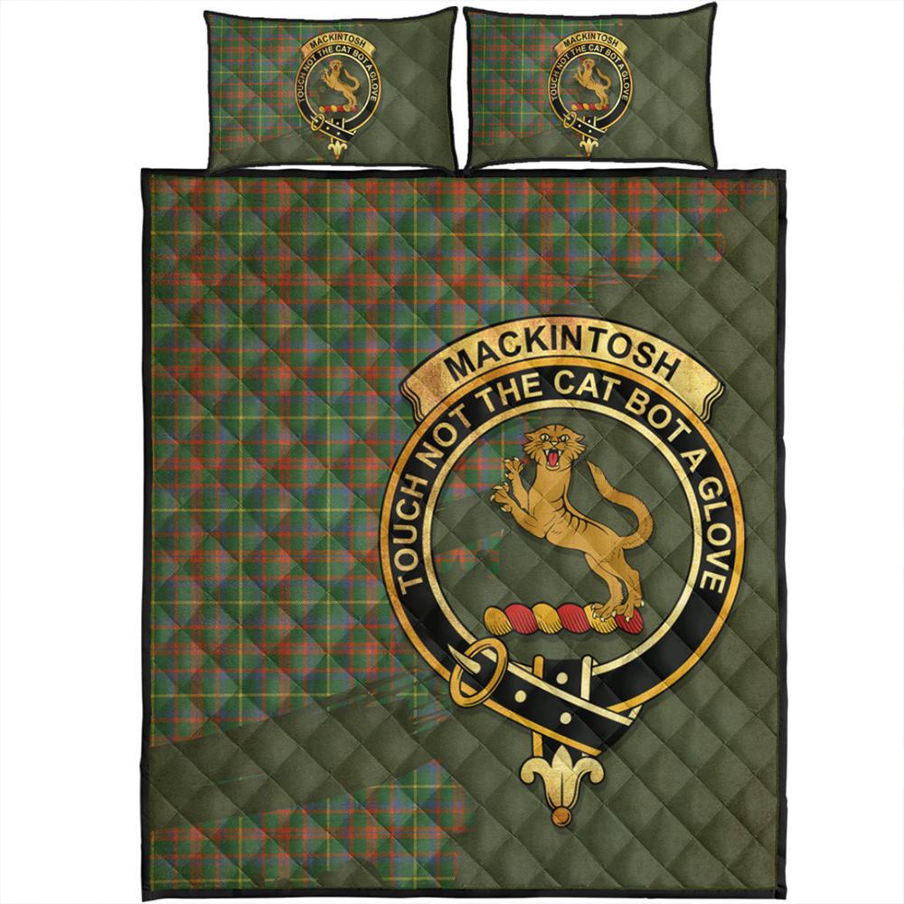 MacKinnon Hunting Modern Tartan Classic Crest Premium Quilt main image 1
