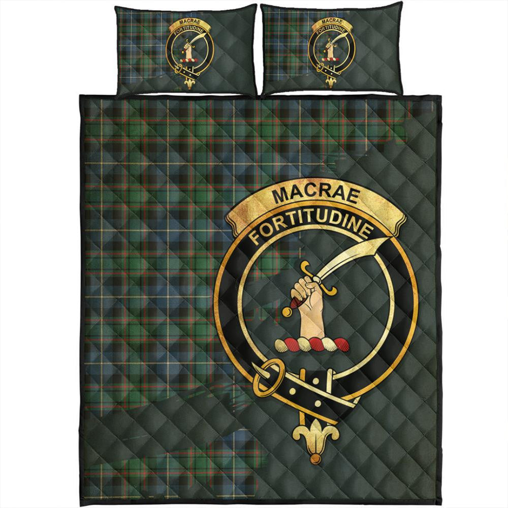 McLean of Duart Ancient Tartan Crest Premium Quilt - Celtic Thistle Style main image 0