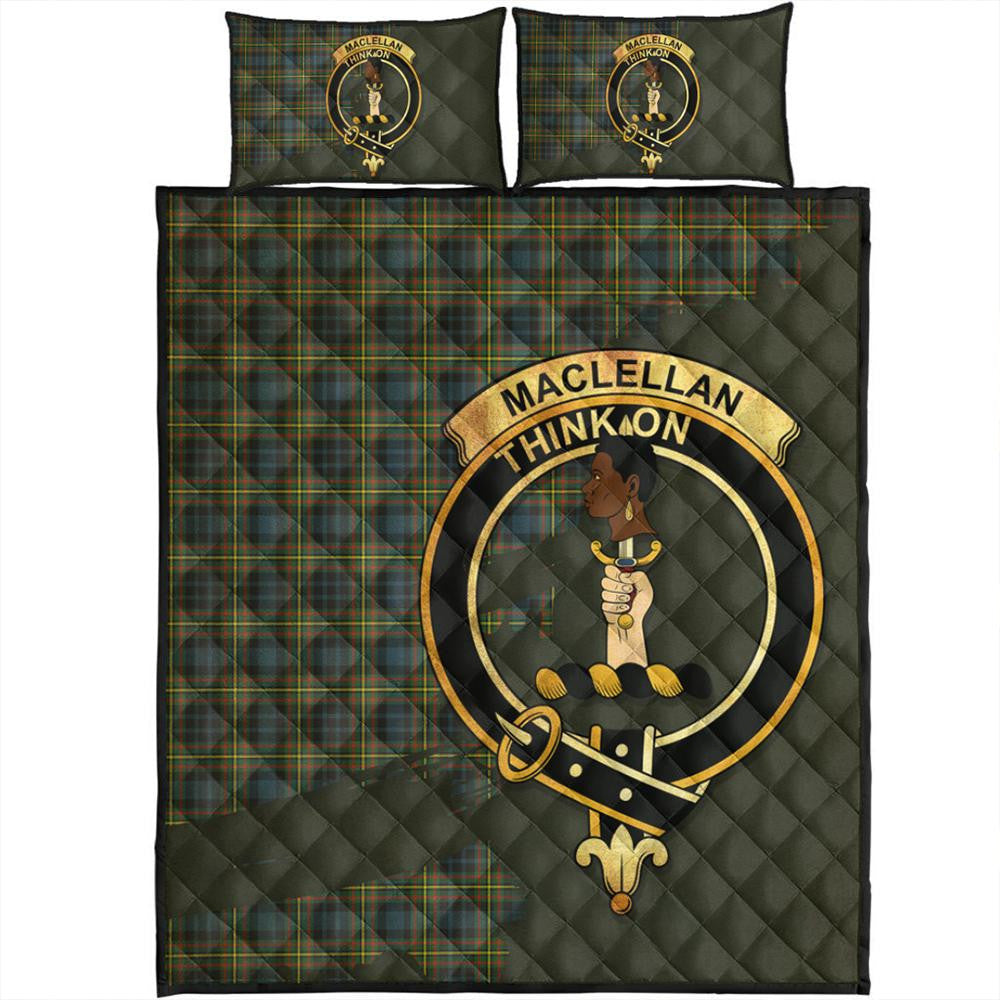 McLean Hunting Ancient ?Tartan Crest Legend Gold Royal Premium Quilt