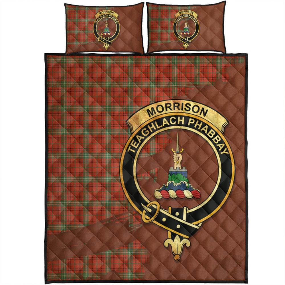 Morrison Red Ancient Tartan Crest Garden Flag main image 0