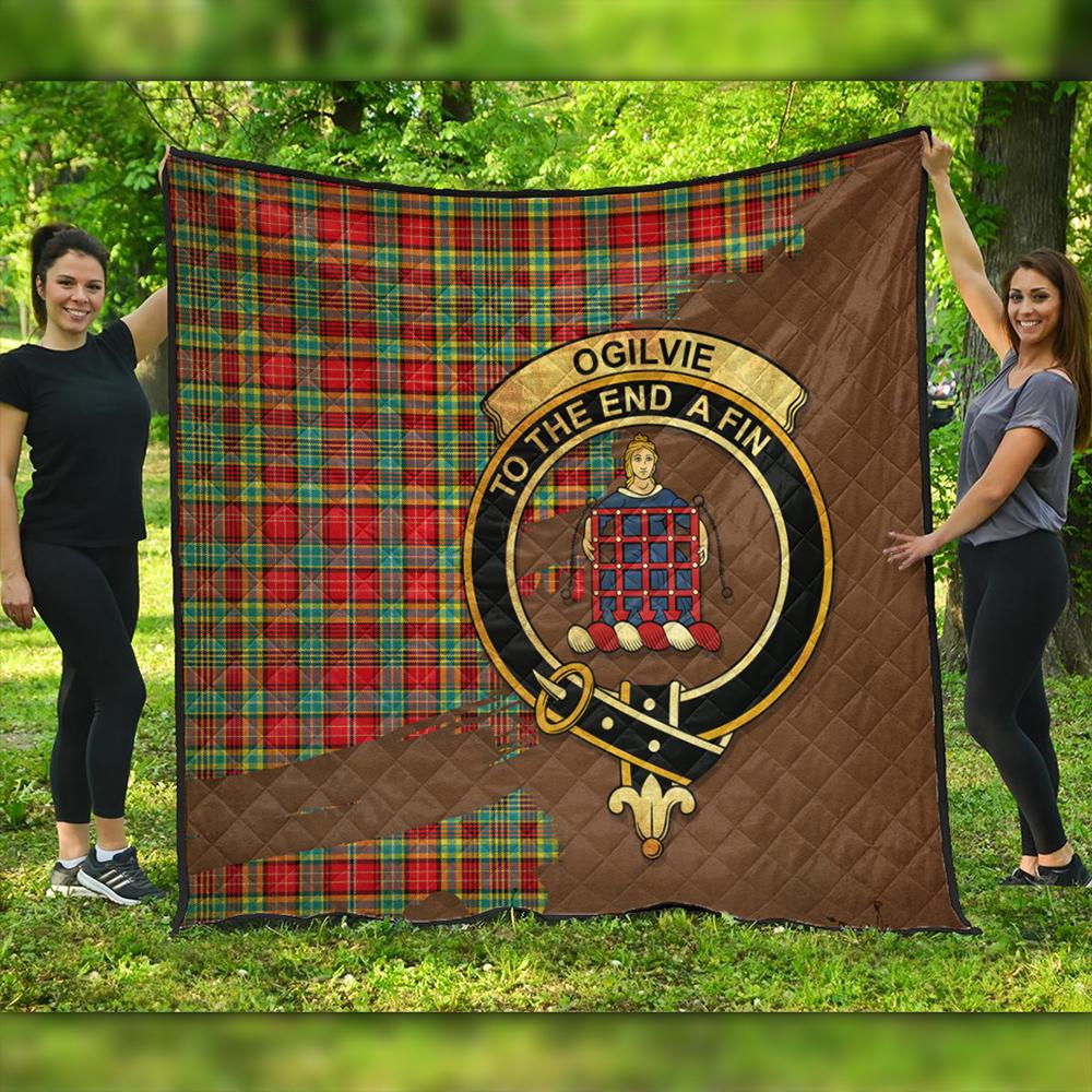 Ogilvie Hunting Modern Tartan Crest Sweatshirt