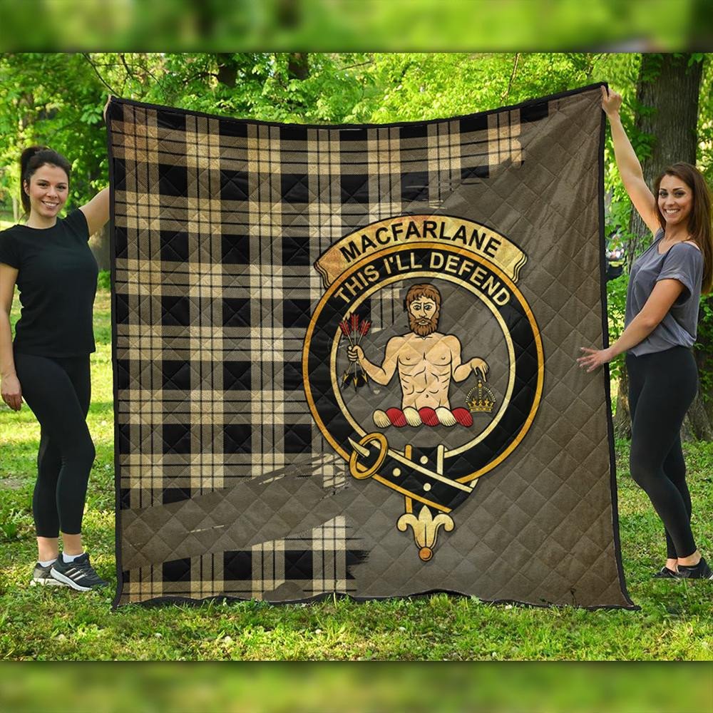 MacLeod of Harris Weathered Tartan Crest Premium Quilt Oldest Style