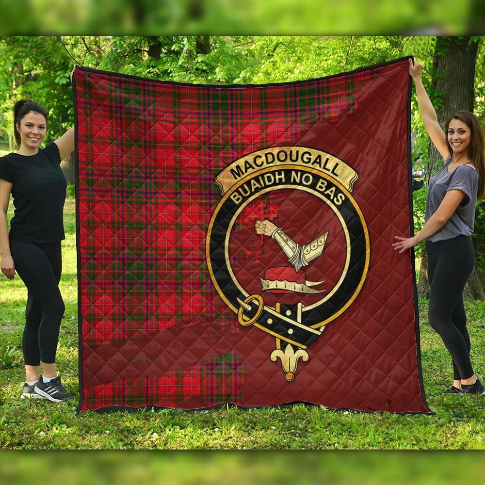McCullough Tartan Crest Premium Blanket - Celtic Stag style