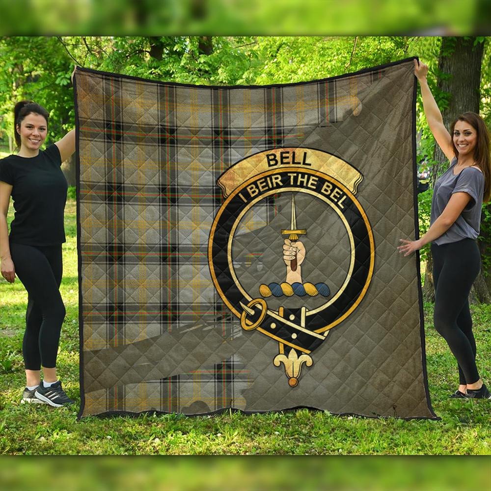 Bell of the Borders Tartan Crest Garden Flag