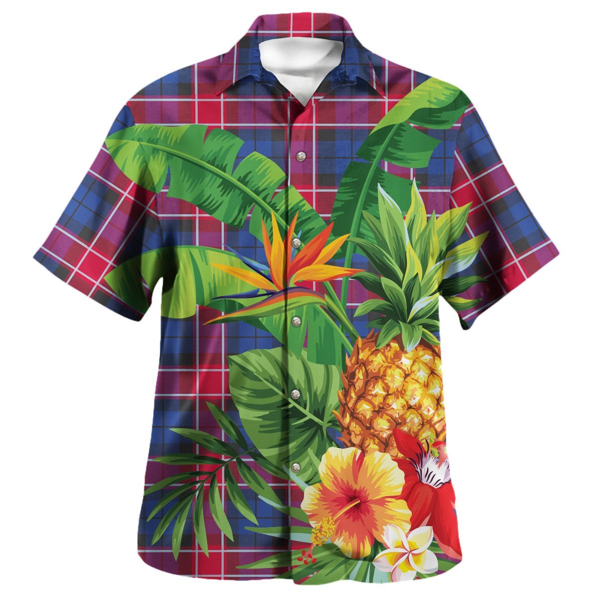 Graham of Menteith Weathered Tartan Polo Shirt - Lion Rampant And Celtic Thistle Style main image 1