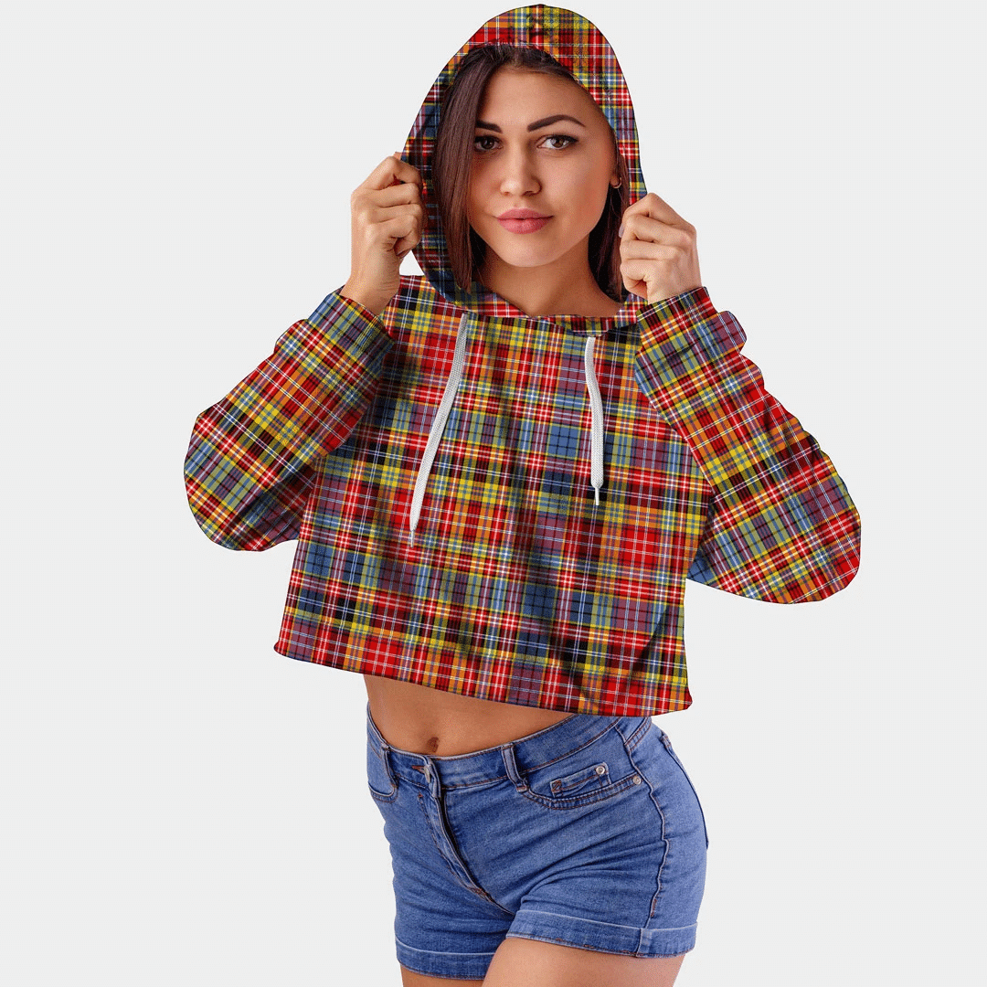 Drummond of Strathallan Clan Half Of Tartan Zipper Hoodie