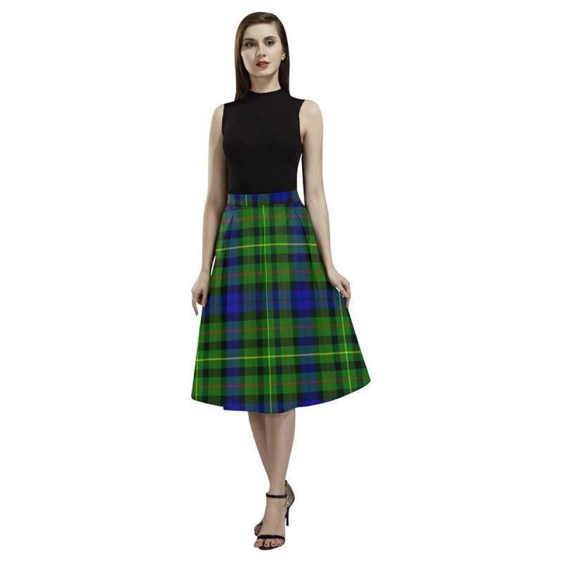 Somerville Modern Tartan Aoede Crepe Skirt