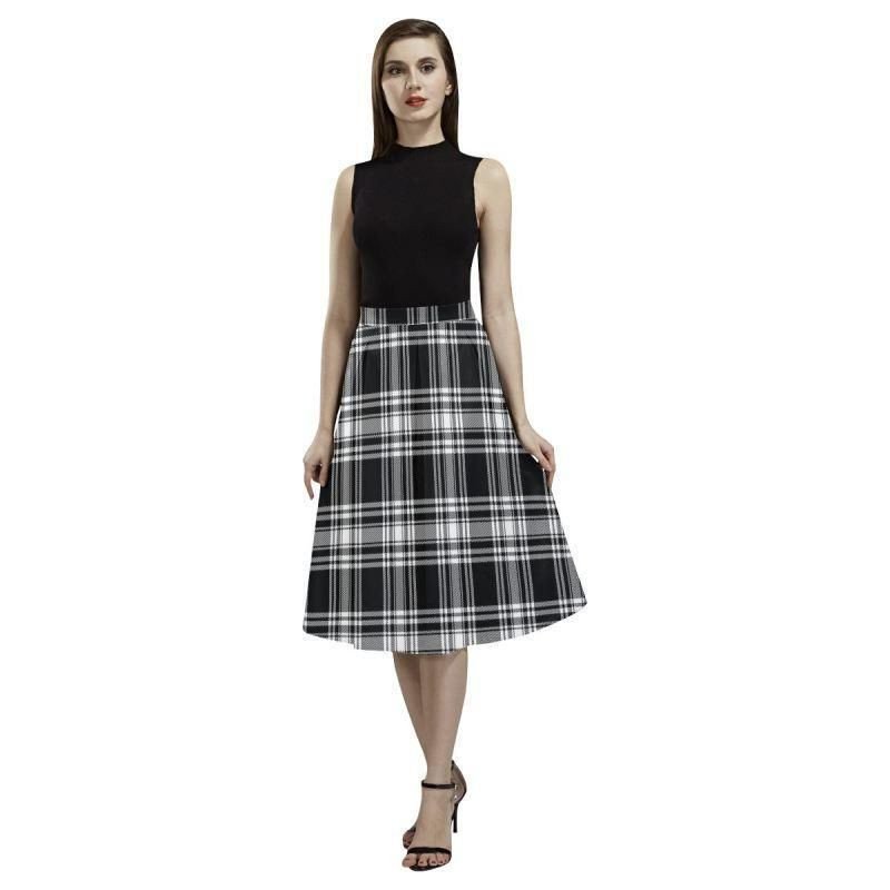 Agnew Modern Tartan Aoede Crepe Skirt