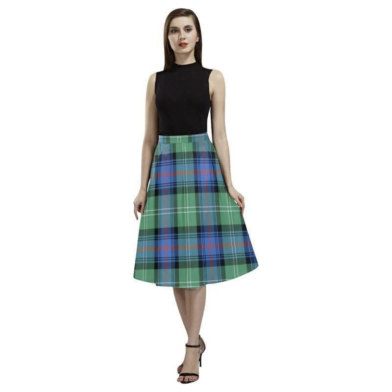 Grant Weathered Tartan Aoede Crepe Skirt