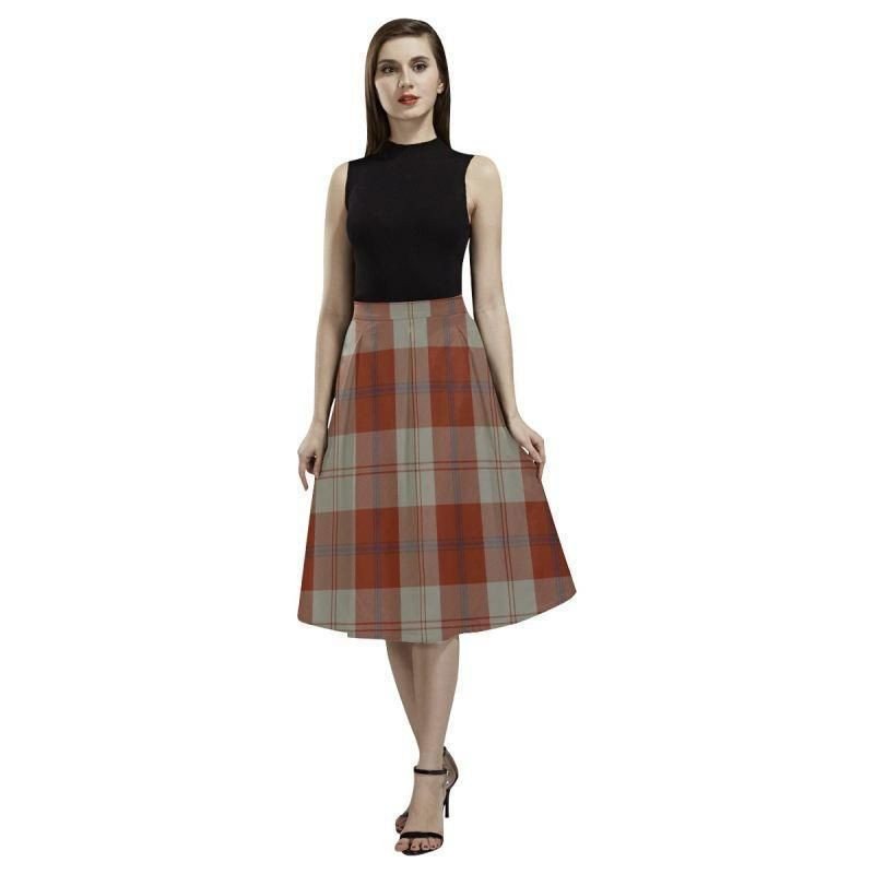 Allison Tartan Aoede Crepe Skirt