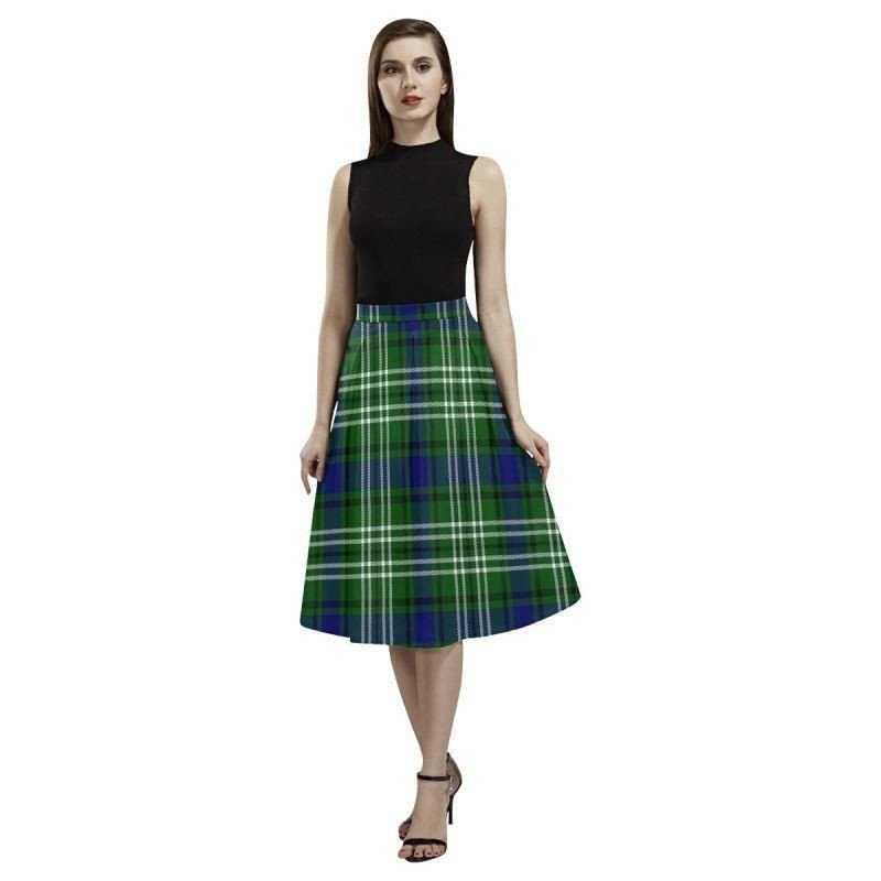 Home Ancient Tartan Aoede Crepe Skirt