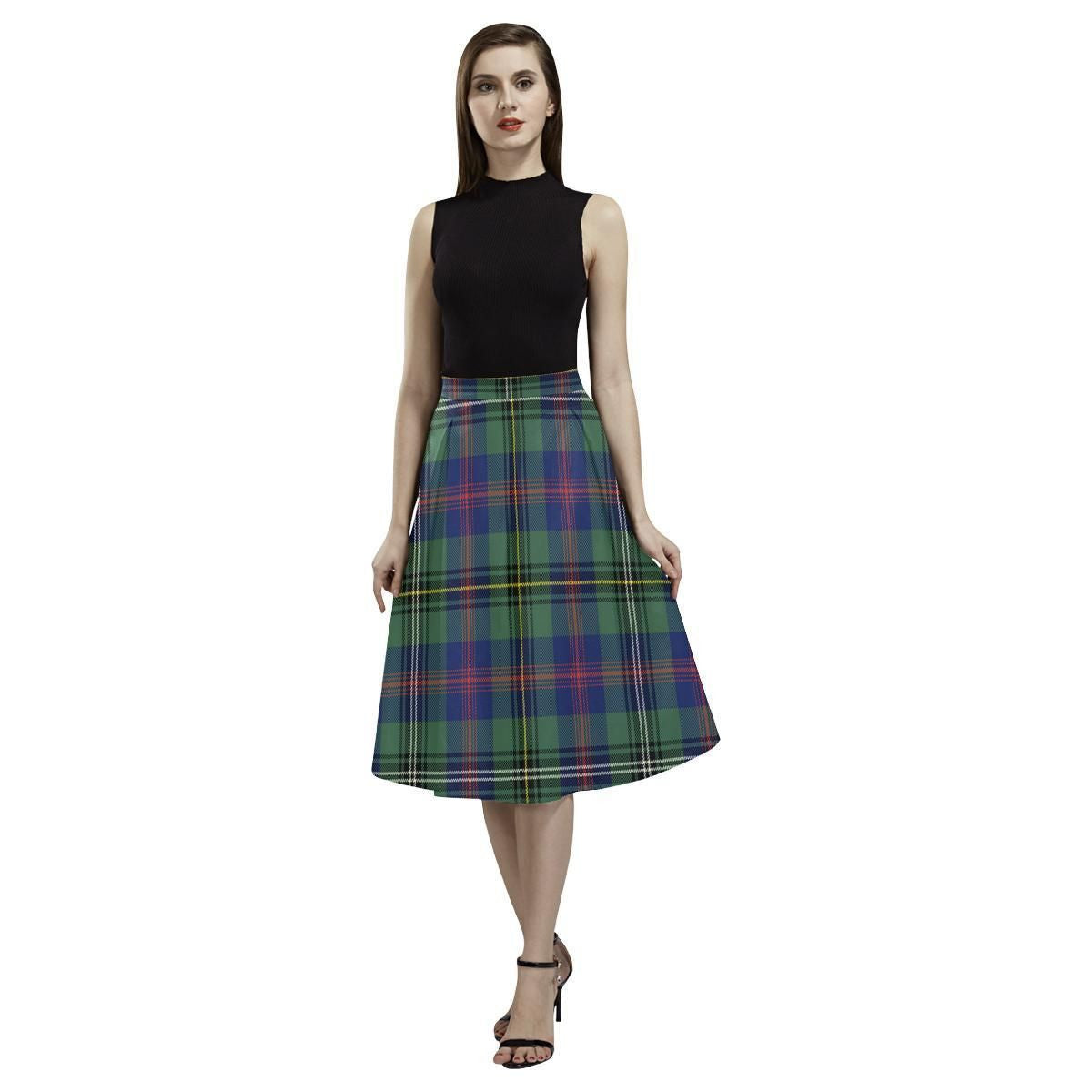 MacQuarrie Modern Tartan Aoede Crepe Skirt